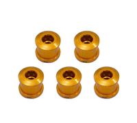 5pcs Aluminum Alloy Bicycle Chainring Bolts Replacement Single Chain Wheel Bolt Nuts Outdoor Mountain Road Bicycle
