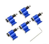 5pcs Aluminum Alloy Brake Line Adapter for Securing Brake Hoses on For MTB Fork Crown and Frame Junction Areas (blue)