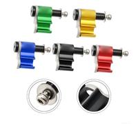 5pcs Aluminum Alloy Brake Line Guide for MTB and Road Bike Brake Hose Routing Under Frame and Fork Areas (black)