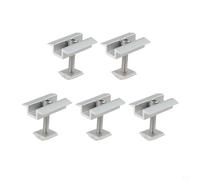5Pcs Aluminum Alloy Solar Panel Mounting Brackets Framed Frameless Modules, Adjustable Horizontal Vertical Rack with 60m/s Wind Load Resistance(35mm)