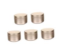 5pcs Aluminum Can Aluminum Cosmetic Can Tealight Cups Coffee Container for Ground Coffee Lotion Travel Container Cream Tins Circle e Candles Japanese-Style Cosmetic Box/978