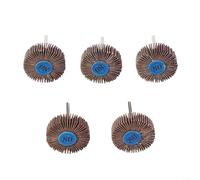 5pcs Aluminum Oxide Flap Wheels for Die Grinder For Rotary Tools, 8 Inch Shank Sanding Discs Suitable for Cleaning, Polishing, De burring and Preparation