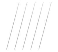 5pcs Aluminum round Rod Solid Shaft for Lathe Use, Silver