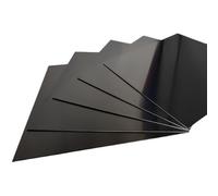5PCS Aluminum Sheet Metal Black, Thin Anodised Anodized Aluminium Platessheet Metal, for Lndustry DIY Home Wall Decoration, Easy To Form And Bend(100X100X1.5mm)