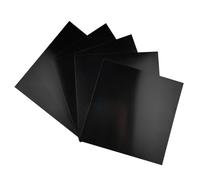 5pcs Aluminum Sheet Metal, Thin Aluminum Plate Black Sandblasted Anodized Aluminum Plate, 100×100mm Laser Marking Engraving Anodised Aluminum Sheet for Construction(100x100x1mm)