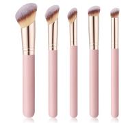 5Pcs Angled Foundation Brush Concealer Brush Multifunction Makeup Brushes Set Angled Contour Brush 170S,270S,370S for Concealer,Foundation,Powder,Eyeshadow,Contour