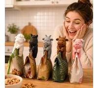 5Pcs Animal Shaped Bag Clips,Reusable Plastic Food Sealing Clips | Bag Sealer Sealing Closures,Cute Plastic Chip Clips for Food Storage Funny Home Office Holders for Bread Snack Bags