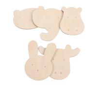 5pcs Animal Wooden Wall Stickers Set for ’s Nursery Decor