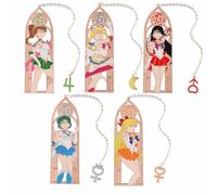 5PCS Anime Sailor Magic Stick Moon Bookmarks, Cartoon Girls Creative Hollow Bookmark, Magical Girl Page Mark Bookmarks Set for Students Teachers (5PCS Set-1)