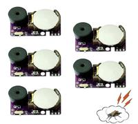 5PCS Annoyatron Noise Maker, 2024 Newest Annoyatron Random Noise Maker, Hidden Annoying Beep Office Prank Devices for Party, Office, Home, School (5Purple)