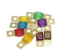 5PCS ANS Fuse 20A 30A 40A 50A 60A 70A 80A 100A 125A 150A 175A ANL Gold Plated Stud Car Fuses Mini Car Stereo Audio AFS Fuse Protected circuits (Color : 80a, Size : 1PCS)