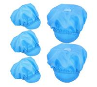 5pcs Anti Static Working Hat Breathable Polyester Mesh Blue | Wash Resistant, Lightweight Build, for Food Factory and Polymer Plant Use, Cleanroom Support