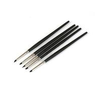 5pcs Art Silicone Brush Diy Nail Tools Color Shapers Paint Brushes Clay Sculpture Shaping Modeling Rubber Tip Artists Su