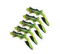 5pcs Artificial Baits Simulated Salamander Floating Lures Green Lizards Silicone Baits Flexible Swimbait Silicone Fishing Lure