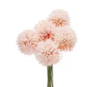 5Pcs Artificial Flowers, Fake Flowers Silk Plastic Artificial Hydrangea Realistic Flower Arrangements Wedding Decoration Table Centerpieces(Pink)