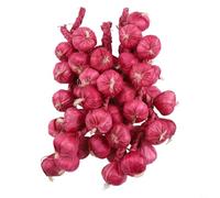 5Pcs Artificial Garlic Strings Decorative Props Made From Foams Available in White and Purple for Kitchen Haunted House Party Theatre Performance Home Decor(Purple garlic)