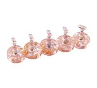 5Pcs Artificial Nails Display Platform Securely Holds Multiple Nails Art Designs With Anti Tipping ABS Base Salon Grade Nail Art Showcase Solution