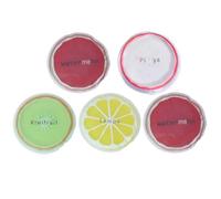 5pcs Assorted Colour Mini Cooling Ice Packs Fruit Design PVC Material Reusable Ice Pads for Cooler Bags and Hot Summer Days Travel Outdoor Use Assorted Style Style