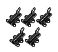 5Pcs Auto Closing Cabinet Latches | Automatic Spring Cylinder Slide Lock for Kitchen Doors/Gates/Openings | Aluminum Alloy Tarnishproof Design | Includes 20 Screws