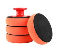 5pcs Auto Waxing Sponge Set With 1 Handle Designed For Comfort & 4 Easy To Replace Sponges Comfortable For Lasting Use Handle Applicator