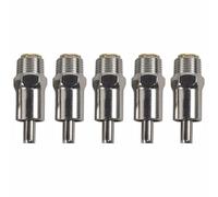 5Pcs Automatic Pig Nipple Drinker Stainless Steel Cylinder Pig Waterer with Copper Cap, Farm Livestock Drinking Valve for Pigs, Sheep, Goats, Cattle, Poultry Water Feeder