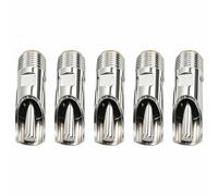 5Pcs Automatic Pig Nipple Drinker Stainless Steel Duckbilled Pig Waterer with Copper Cap, Farm Livestock Drinking Valve for Pigs, Sheep, Goats, Cattle, Poultry Water Feeder