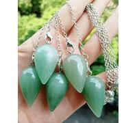 5pcs Aventurine Stone Pendulum Pendants Power