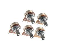 5Pcs B20K Knurled Volumes Tone Control Guitar Potentiometers Electric Guitars Control Straight Pots Guitar Accessories Electric Guitars Control Pots