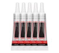 5PCS B7000 Super Glue All Purpose, Multi Purpose Glue Clear Adhesive with Precision Tip, Waterproof & Strong Bond for Jewelry, Rhinestone, Nail Art, Metal, Stone, Phone Repair, DIY Crafts