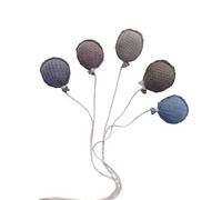5pcs Baby Birthday Background Decoration Balloon Shaped Newborn Photography Props Simple Fabric Balloon Pendant Newborns Photoshoots