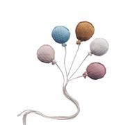 5pcs Baby Birthday Background Decoration Balloon Shaped Newborn Photography Props Simple Fabric Balloon Pendant Newborns Photoshoots