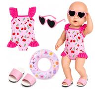 5pcs Baby Doll Clothes, Dolls Clothes Set, Swimming Doll for 14-18 Inch