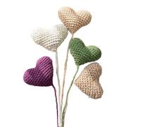 5PCS Baby Photography Props Crochet Cotton Heart Set Photo Decors Newborn Photo Backdrop Posing Props Shower Newborn Photo Backdrop