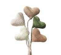 5pcs Baby Photography Props Crochet Cotton Heart Set Photo Decors Newborn Photo Background Poses Props Shower Gift Newborn Photo Accessories