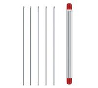 5PCS Bait Needle Hollow Me Worm Hook Needle Bait Feeder Easy to Use Blood Worm Clip for Fishing