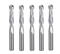 5pcs Ball Nose End Mills 6x6x70mm 2 Flute Carbide Router Bit 32mm CEL Spiral Milling Cutter