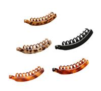 5pcs Banana Ponytail Hair Clip Set, Ps, Non Slip, Portable | Five Piece Pack, Keeps Hair Neat, Gentle on Strands, Birthday Gift Choice for Female Friends
