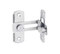 5PCS Barn Door Latch - Heavy Duty 90 Degree Gate Bolt Lock for Wine Cabinets Closets Windows & Wooden Fences - Silver Large Corner Sliding Door Hardware