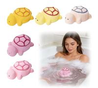 5Pcs Bath Bombs with Toys Inside, Cute Turtle Shape Kids Bath Bombs with Surprise Inside, BathSalt Ball Natural Bubble Fizzy