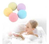 5pcs Bathroom Bath Ball Bomb,Bath Supplies Bubble, Bathroom Aromatherapy SPA Body Cleaner Bath Bomb Deep Sea Bath Salt Ball Bomb, Handmade Bath Salt Bombs Gift Random Sent
