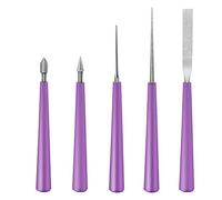 5PCS Bead Reamer Set Diamond Tipped Bead Reamer Beading Hole Enlarger Tool for Glass Plastic Metal Wood Beads