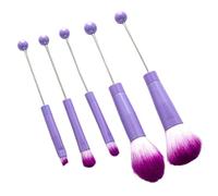5pcs Beadable Eyeshadow Brush Beaded Makeup Brushes Tool Kits Metal Handle Eye Makeup Brush Cosmetic Set Bead Brushes
