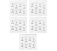 5Pcs Bear Shape Silicone Mold DIY Jewelry Pendant Cake Form for Home Baking Durable Food Grade Safe Material Easy Clean