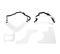 5PCS Beard Template Set for Men, Beard Shaper & Hairline Grooming Tool Kit, Beard Styling Guide for Goatee Neckline Sideburns, & Clipper Compatible Beard Trimming Templates