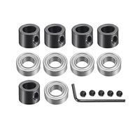 5pcs Bearings Accessory Kit, Fit for 1/4" Shank Router Bit, 1/4" I.D. 1/2" OD Ball Bearing