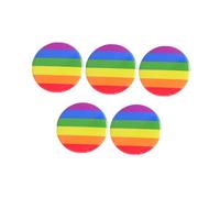 5pcs Beautiful Rainbow Brooch Colorful Metal Pins for Scarf Clothes and Bags Lightweight and Durable Decorative Accessories for Lgbtq Community