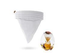 5pcs Bee Honey Filter Bag Mesh Ultra-fine Mesh Strainer Kitchen Nylon Mesh Filter 5 Gal Bucket Filter Honey Filter Bags Apiary Equipment Extraction Tool Suitable For Honey Wine Wax Beer Nut Milk
