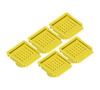 5Pcs Beehive Vent Lightweight ABS EscapeProof Breathable Beehive Entrance Gate (Yellow)