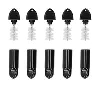 5PCS Beer Line Cleaning Kit, ABS Rubber Beer Tap Brush Draft Beer Faucet Cap Set Accessories for Restaurant Home Party Bar Use