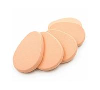 5Pcs Beige Smooth Makeup Sponge Blender Flawless Foundation Powder Puff Beauty,Makeup Brushes and Tools, Super-Soft Foam Easily Blends Foundations, Reusable, Washable, Streak Free Application